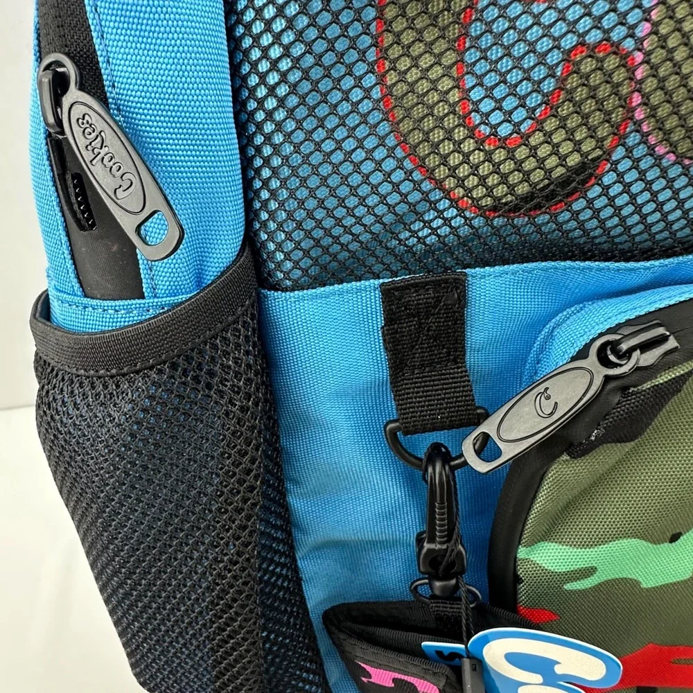 Cookies‎ Smell Proof Backpack Blue Camo Laptop pocket NWT w/ Matching Wallet